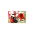 Chaussures Bottillons Salomé Bébé À Boucle Aloïs - Cuir Rouge - Mixte