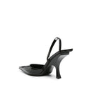 Escarpins - The Attico Ester Leather Slingback - Black