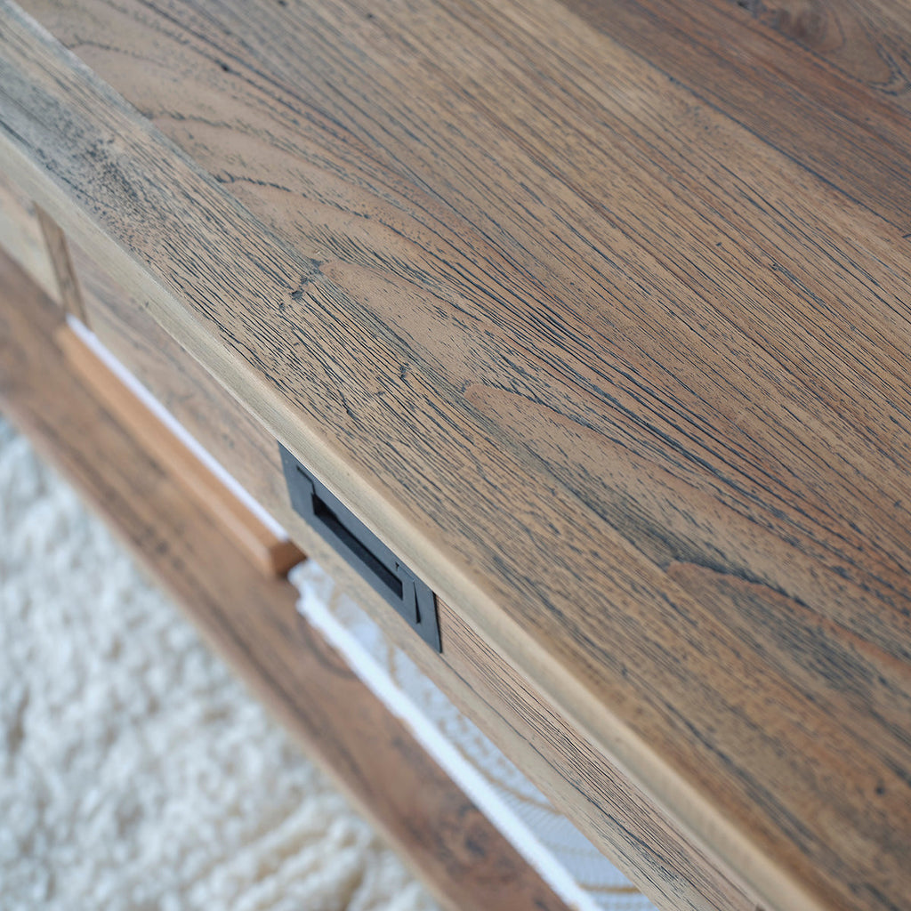 Cargo - Stolik Kawowy - Lity Teak Z Recyklingu - Naturalny