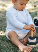 Brassière 4 Boutons Latéraux - Bleu Layette - Naissance