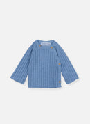 Brassière En Laine Mélangée Rétro - Bleu Clair