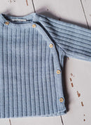 Brassière En Laine Mélangée Rétro - Bleu Clair