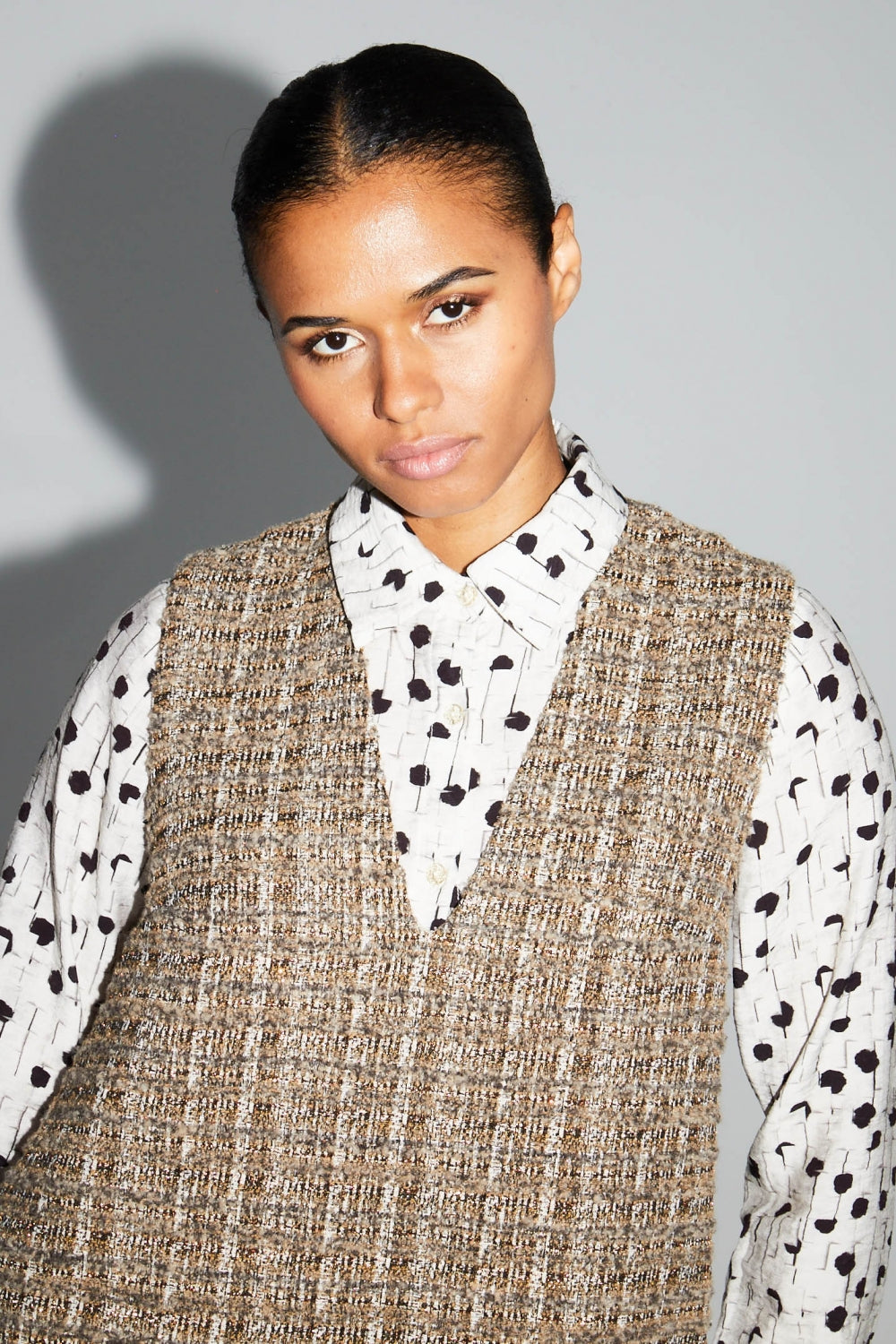 Mini Dress Fanny Tweed Kimolos Fabriquée En Italie