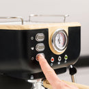 Onyx Moka Coffee Machine - Black & Cream