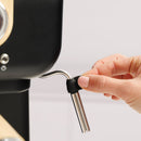 Onyx Moka Coffee Machine - Black & Cream