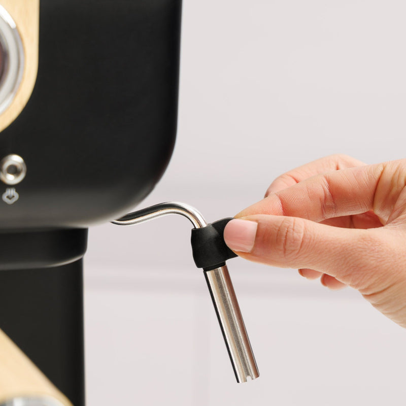 Onyx Moka Coffee Machine - Black & Cream