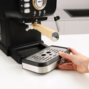 Onyx Moka Coffee Machine - Black & Cream
