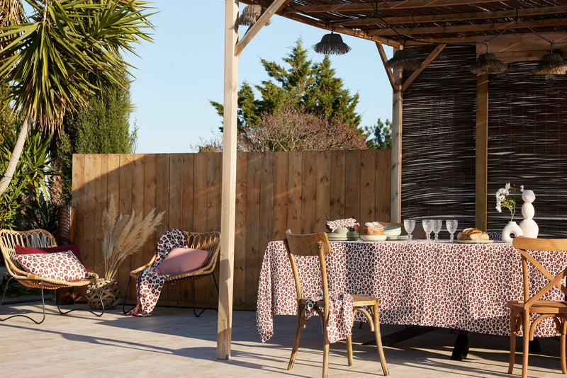 Coussin Déhoussable Avec Passepoil Montauk Rose - 2 Tailles