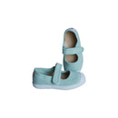 Chaussures En Toiles Ballerines Babies Scratch - Vert D'Eau - Fille