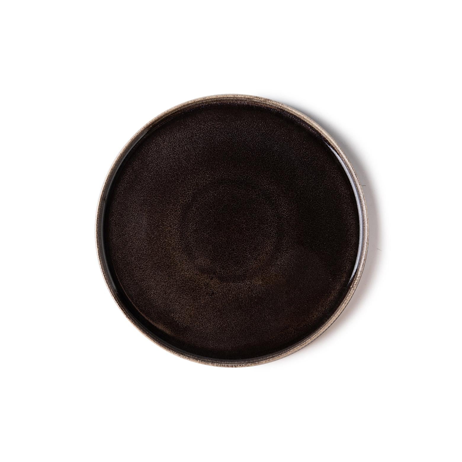 Cappuccino - Servicio de mesa de 12 piezas - Gres reactivo - Marrón