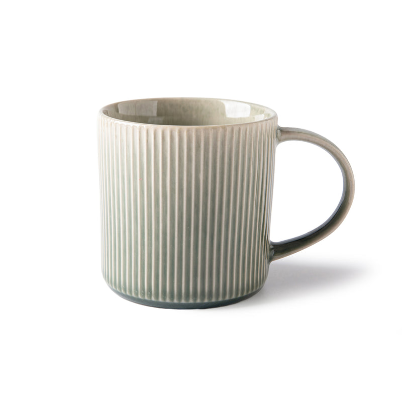 2 Mugs Grès Réactif D8.8Xh9Cm Jade - Vert