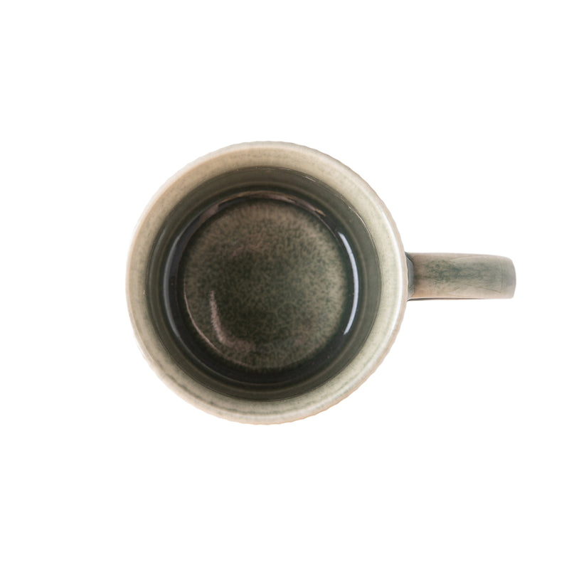 2 Mugs Grès Réactif D8.8Xh9Cm Jade - Vert