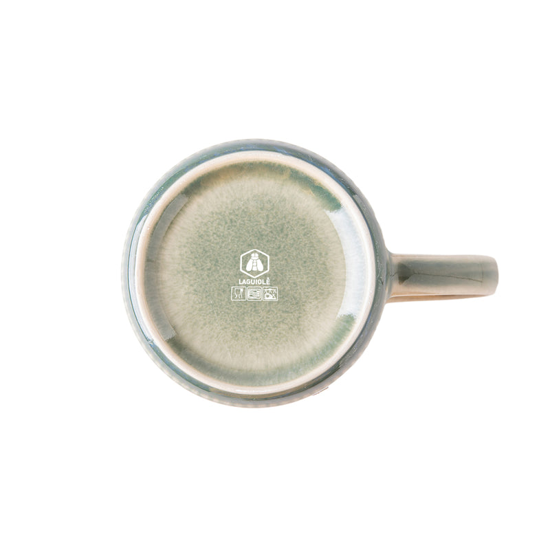 2 Mugs Grès Réactif D8.8Xh9Cm Jade - Vert