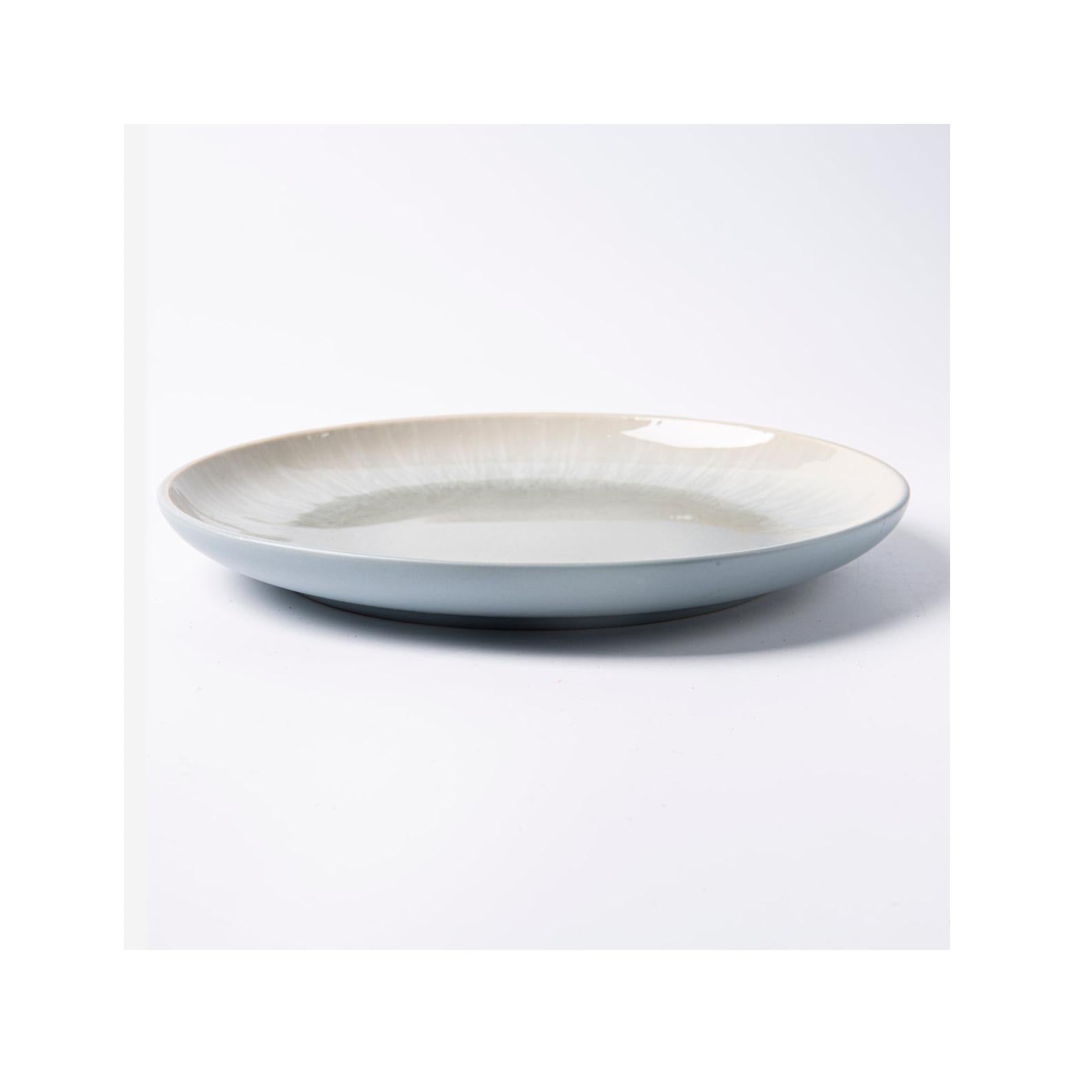 Iris Bleu - Servicio de mesa de 18 piezas - Gres reactivo - Azul