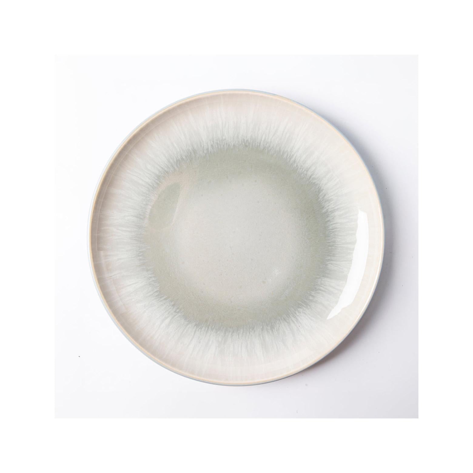 Iris Bleu - Servicio de mesa de 18 piezas - Gres reactivo - Azul