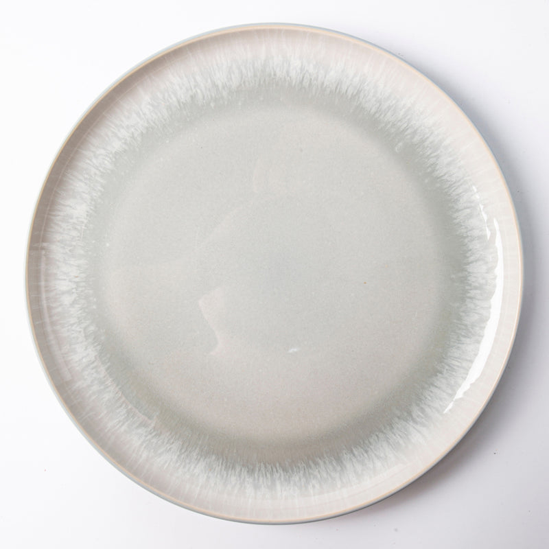 Service De Table En Grès Réactif Iris Bleu, 18 Pièces - Bleu - Gris