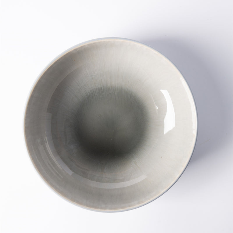 Service De Table En Grès Réactif Iris Bleu, 18 Pièces - Bleu - Gris
