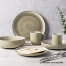 Service De Table En Grès Réactif Iris Vert, 18 Pièces