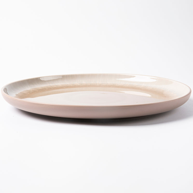 Service De Table En Grès Réactif Iris Taupe, 18 Pièces - Vert