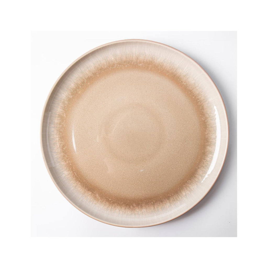 Iris Taupe - Vajilla de 18 piezas - Gres reactivo - Taupe