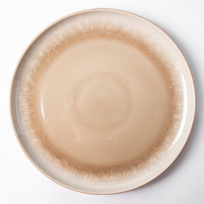 Service De Table En Grès Réactif Iris Taupe, 18 Pièces - Vert