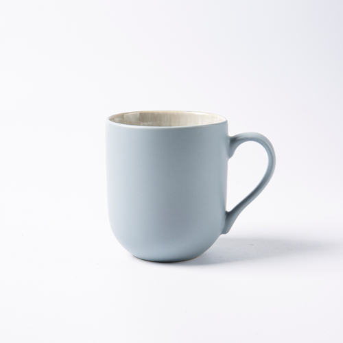 2 Tazas de gres reactivo Iris Blue - Azul - Gris