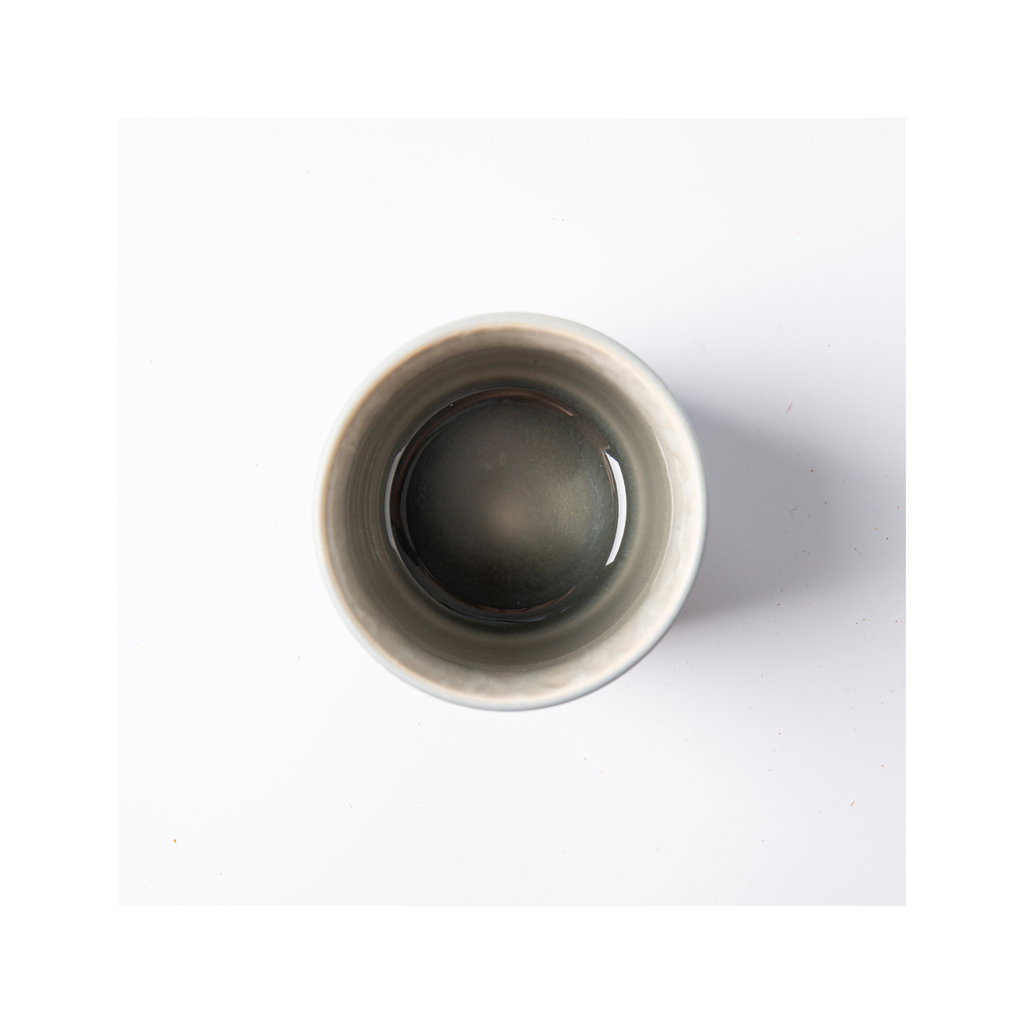 Iris Bleu - Lot De 4 Tasses - Grès Réactif - Bleu
