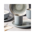 Iris Bleu - Lot De 4 Tasses - Grès Réactif - Bleu