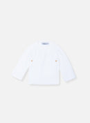 Brassière Double Maille En Coton Petits Chats - Blanc