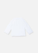 Brassière Double Maille En Coton Petits Chats - Blanc