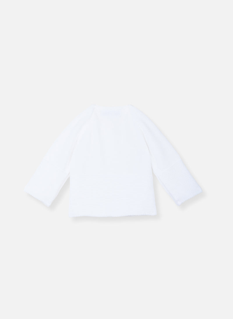 Brassière Double Maille En Coton Petits Chats - Blanc