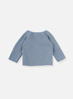 Brassière Double Maille En Coton Petits Chats - Bleu Orage
