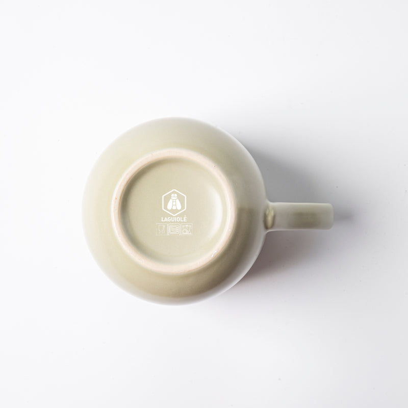2 Mugs En Grès Réactif Iris Vert