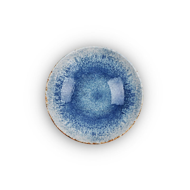 Service De Table 18 Pièces En Porcelaine "Rivage Azur" - Bleu