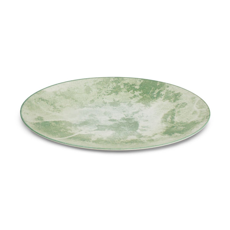 Service De Table 18 Pièces En Porcelaine 'Aube De Menthe' - Vert
