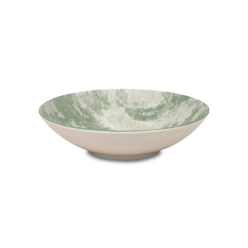 Service De Table 18 Pièces En Porcelaine 'Aube De Menthe' - Vert