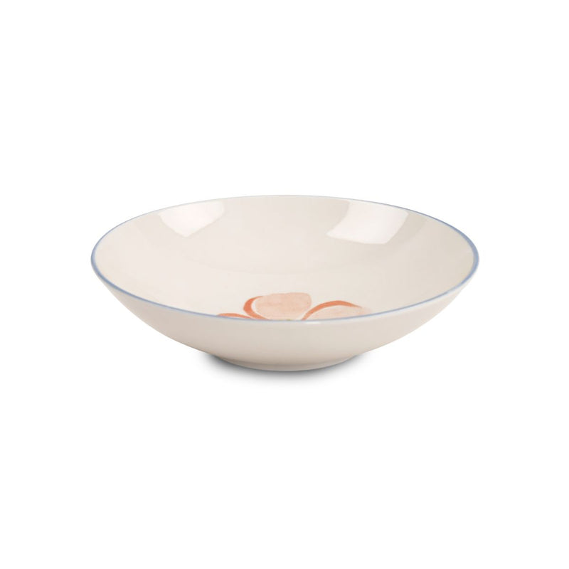 Service De Table 18 Pièces En Porcelaine 'Aube De Pivoine' - Rose/ Vert