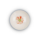 Service De Table 18 Pièces En Porcelaine 'Aube De Pivoine' - Rose/ Vert