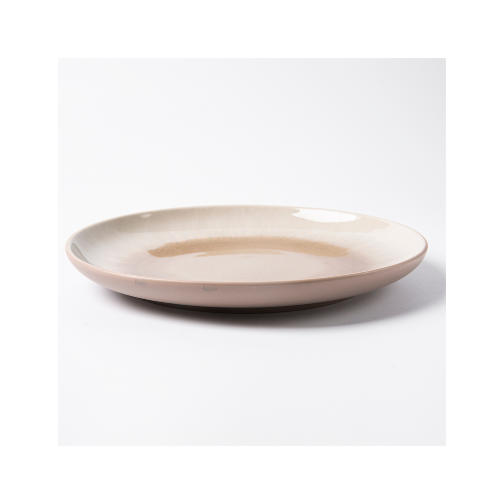 Iris Taupe - Servicio de mesa de 12 piezas - Gres reactivo - Taupe