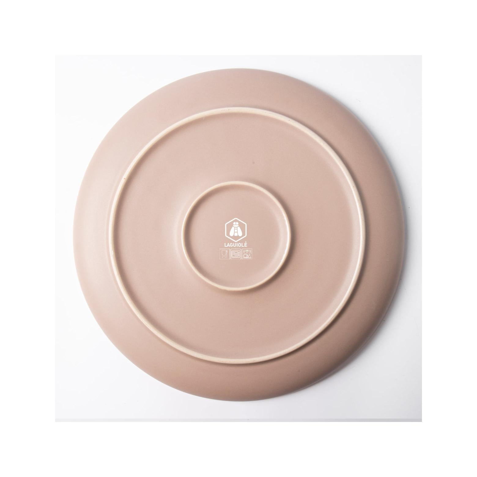 Iris Taupe - Servicio de mesa de 12 piezas - Gres reactivo - Taupe
