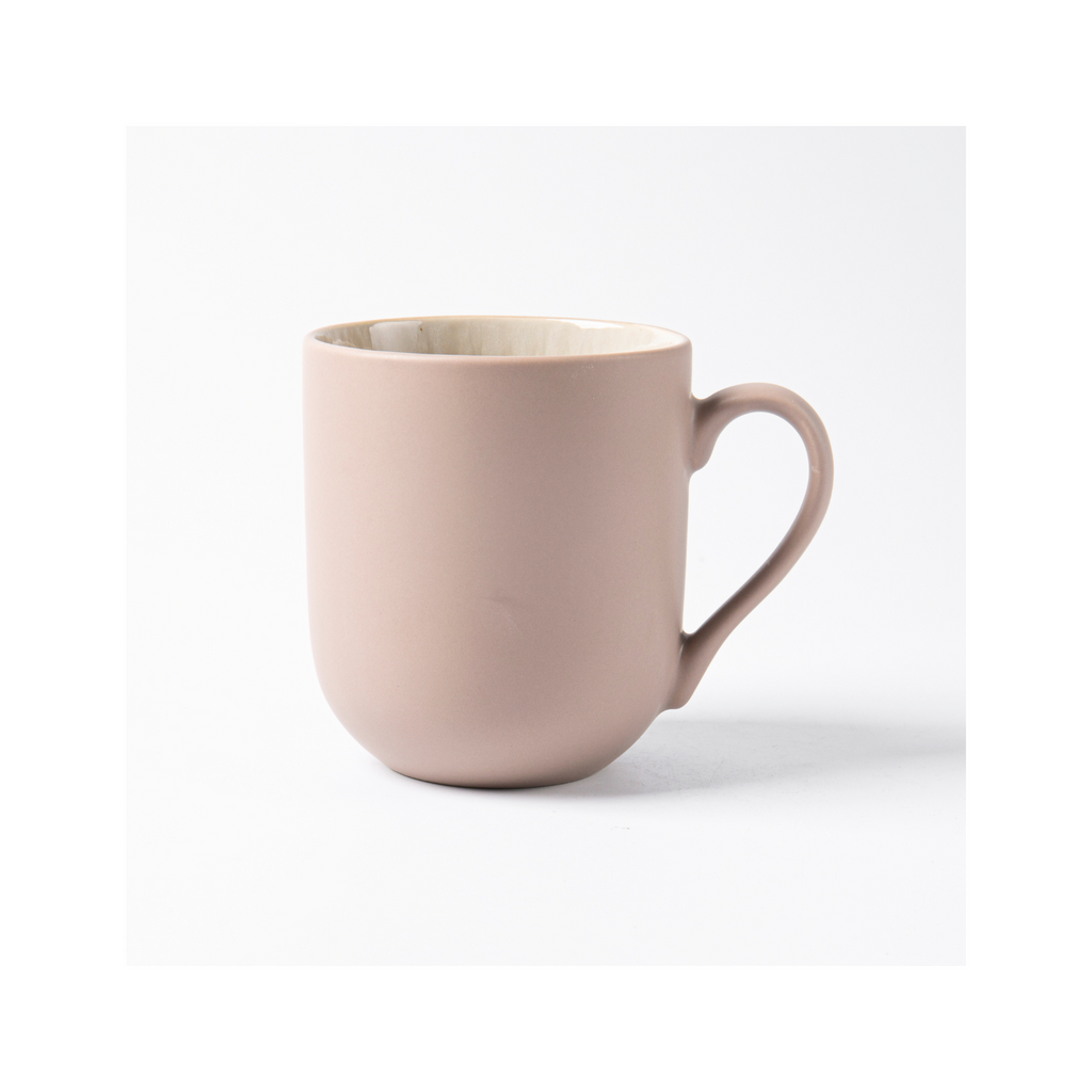Iris Taupe - Juego de 2 Tazas - Gres reactivo - Taupe