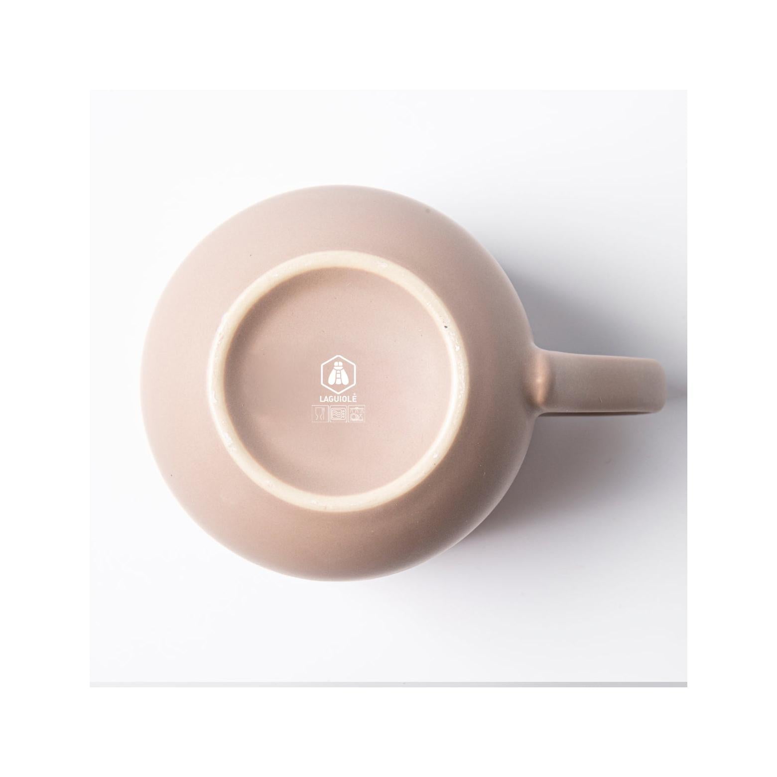 Iris Taupe - Juego de 2 Tazas - Gres reactivo - Taupe