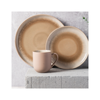 Iris Taupe - Juego de 2 Tazas - Gres reactivo - Taupe
