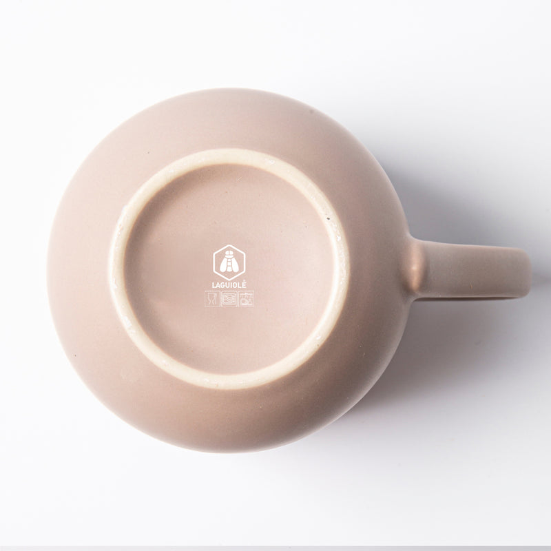2 Mugs En Grès Réactif Iris Taupe