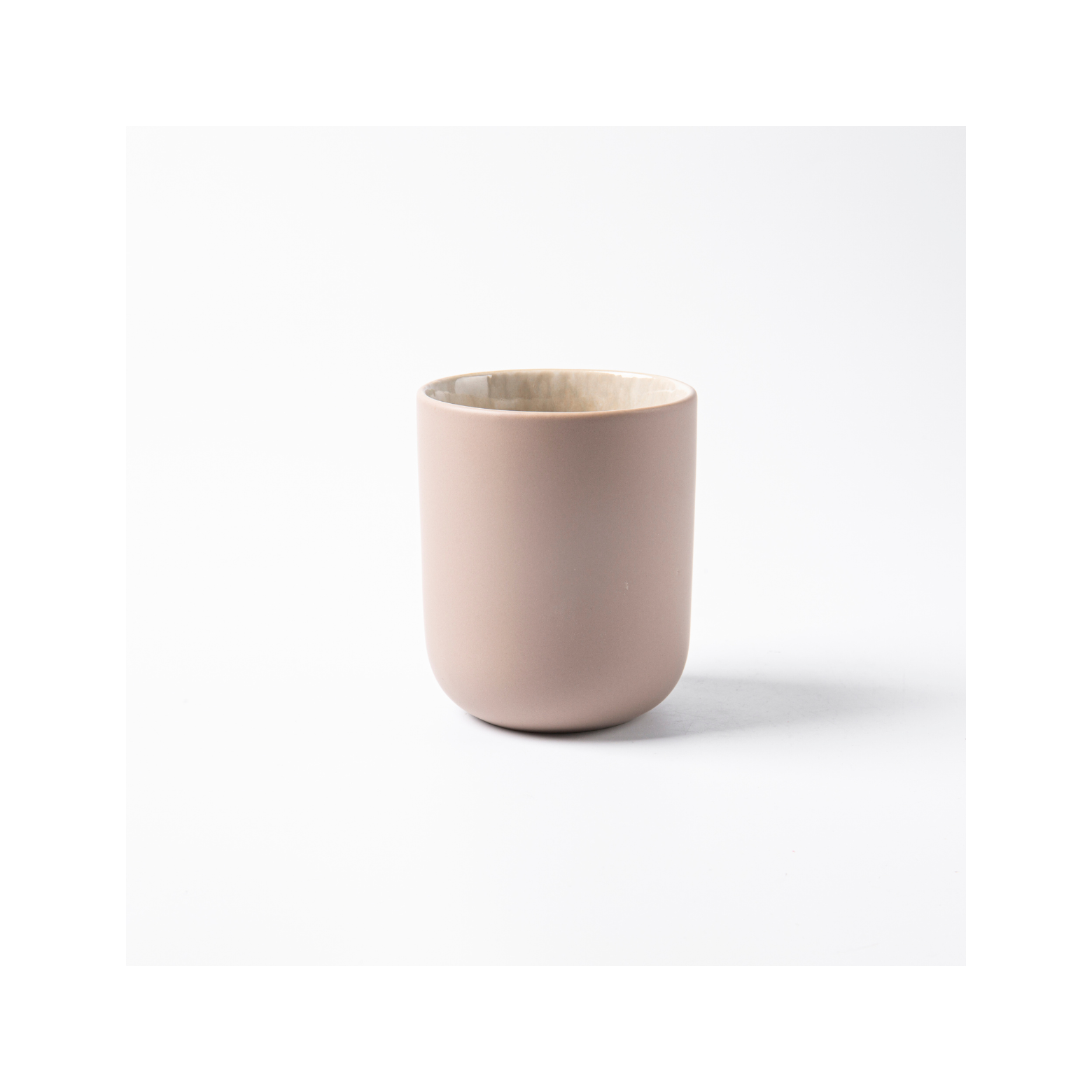 Iris Taupe - Juego de 4 Tazas - Gres Reactivo - Taupe