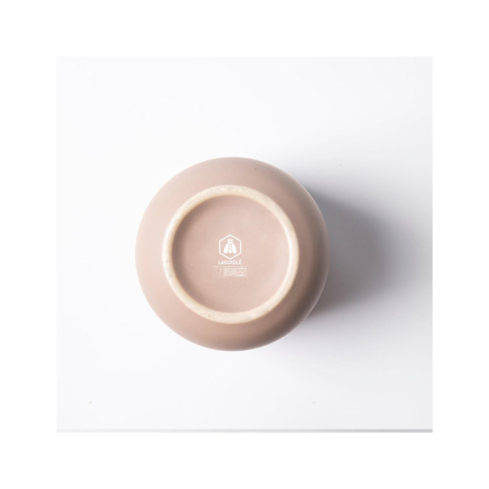 Iris Taupe - Juego de 4 Tazas - Gres Reactivo - Taupe