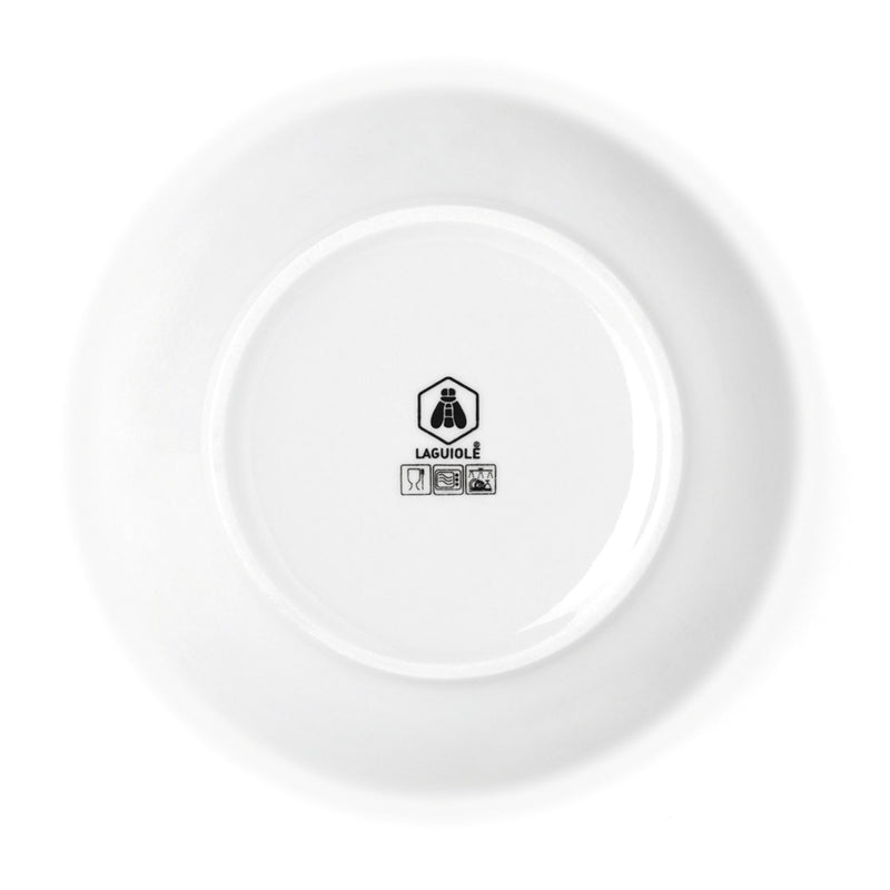 6 Assiettes Plates Avec Liseré Argenté Sélène - Argente
