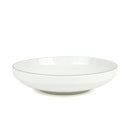 6 Assiettes Creuses Avec Liseré Argenté Sélène - Argente