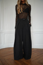 Chelsea Negro - Pantalones Sueltos