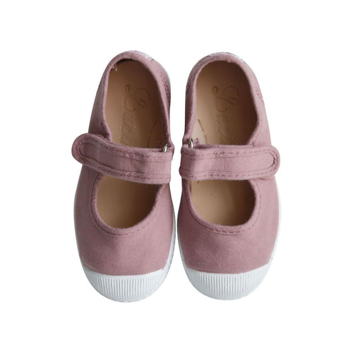 Chaussures En Toiles Ballerines Babies Scratch - Vieux Rose - Fille